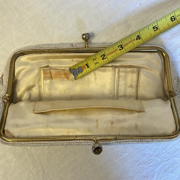 Vintage Beaded Clutch Handbag by Josef in France - Picture 5 of 15